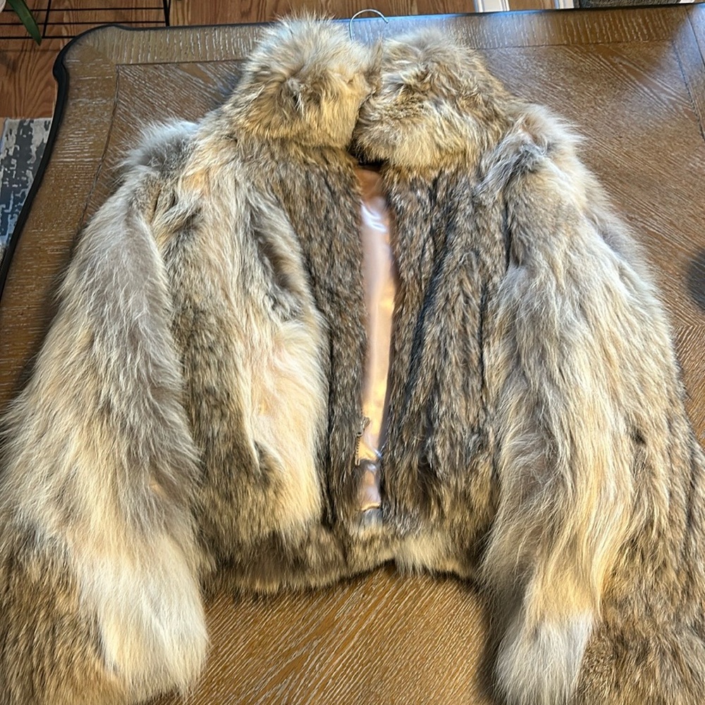 Authentic Fur Coat Waist Length Worn twice.